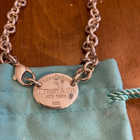Tiffany & Co. Oval Tag Necklace - Picture 2 of 2